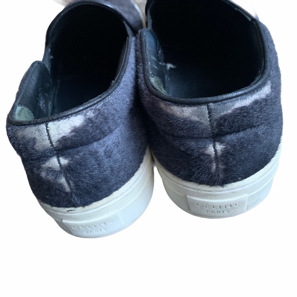 Celine Black Ponyhair Sneakers Size 6.5 - Picture 8 of 10
